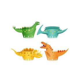 Cupcake papír 8db Dinoszaurusz