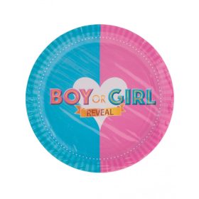 Papírtányér 23cm 8db Boy or Girl