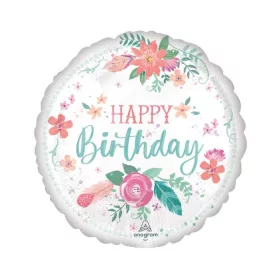   Szülinapi lufi 18" 45cm Happy Birthday, Majom, csimpánz