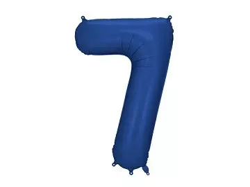 Számos lufi 34" 86cm óriás Sötétkék szám 7-es