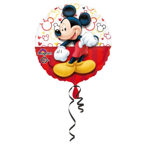 Szülinapi fólia lufi 17" 43cm, Mickey Mouse