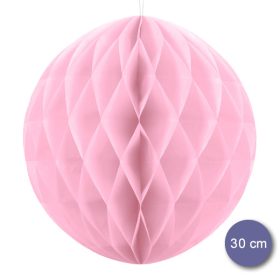 Méhsejt lampion dekoráció, rózsaszín - 30cm