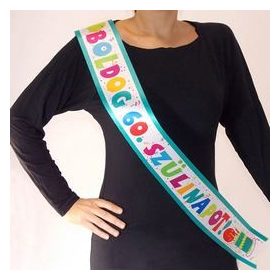 Vállszalag Boldog 60. Születésnapot, Jamboree, 35996