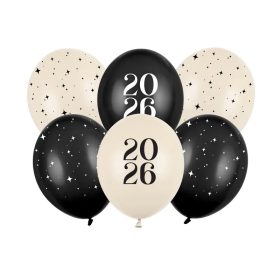 Latex 11" (28cm-es) - szilveszteri lufi, 2026