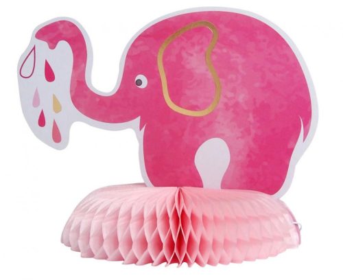 Asztaldekoráció rózsaszín elefánt