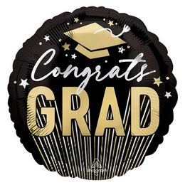 Ballagási fólia lufi 18" 45cm Congrats Grad