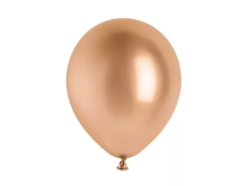 Lufi 12" (30cm-es) chrome, Glossy színek -  10db/csomag, Glossy Rosegold