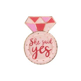 Papírtányér She Said Yes 6db