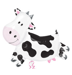 Óriás fólia lufi 32"  81cm boci, tehén, cow, 16455