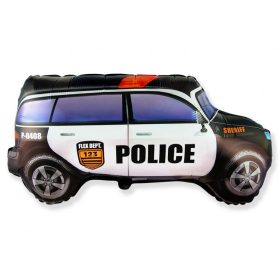 Óriás lufi 19", 50cm-es Police, Rendőrautó