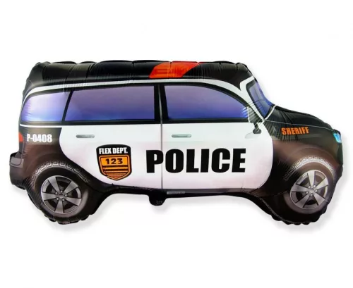 Óriás lufi 19", 50cm-es Police, Rendőrautó