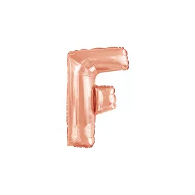 Betű lufi 34" 86cm óriás Rosegold betű, F betű, 