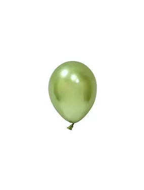 BALONEVI Latex lufi, 5", 13cm, 100db/cs, Chrome Light Green, Króm Világoszöld