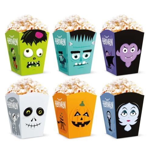 Popcorn doboz, Halloween 6db