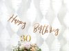 Happy Birthday betűfüzér, Rosegold, 60cm