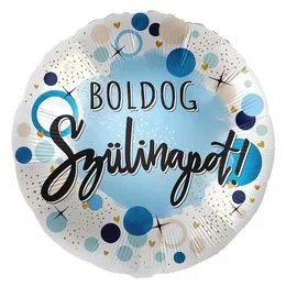 Szülinapi lufi 17" 42cm Boldog Szülinapot, 1014