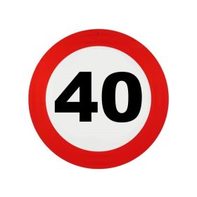   Műanyag asztalterítő sebességkorlátozó számmal, 270x136cm, 40-es