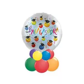   Asztaldísz - lufikompozíció  - ballagásra, diplomaosztóra, mpr-12-1006K