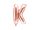 Betű lufi 14" 35cm rosegold fólia betű, K betű, levegővel tölthető