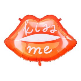 Óriás fólia lufi 34"  86cm száj, Kiss Me