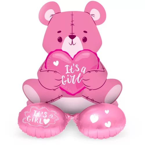 Fólia lufi, talpas, csak levegővel tölthető, It's a Girl, Kislány