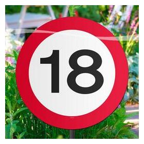   Tábla sebességkorlátozó számmal 26cm 18-as számmal, 05017