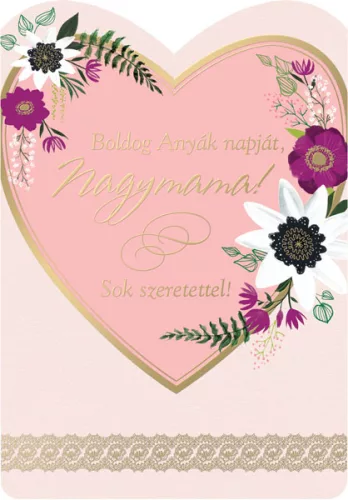 CARDEX képeslap Anyák napja, Boldog Anyák Napját Nagymama