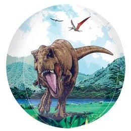 Mintás ORBZ gömb lufi 16" 40cm Jurassic World