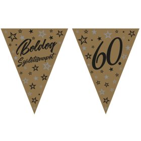 Zászlófüzér 60-as számmal, 3,2m, arany