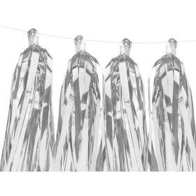 Rojtos girland, dekor füzér, 200cm ezüst