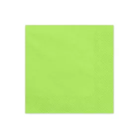 Szalvéta 33x33cm egyszínű 20db Világoszöld, Lime
