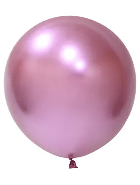 BALONEVI Latex lufi 24" 60cm, 3db/cs, Krom Pink, Króm Rózsaszín