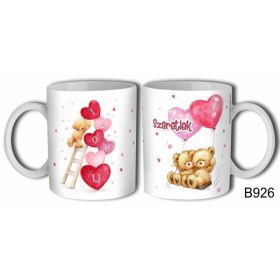 Bögre, maci lufis, szeretlek