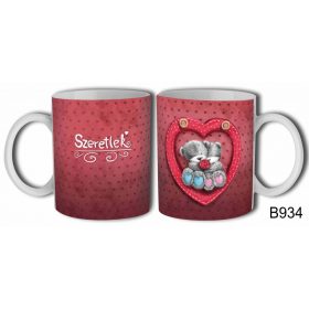 Bögre, maci pár, szeretlek