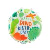 Szülinapi fólia lufi 18" 45cm Happy dino Birthday