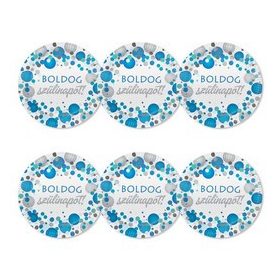 Papírtányér 23 cm 6db Boldog szülinapot, m27467