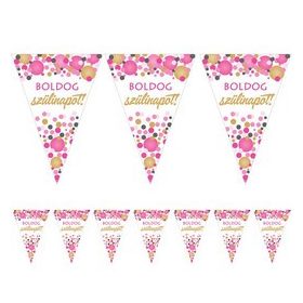 Boldog szülinapot! zászlófüzér 5m, m27498