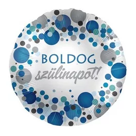   Szülinapi lufi 17" 42cm Boldog Szülinapot, mpr-12-1001K