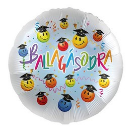 Ballagási fólia lufi 17" 43cm Ballagásodra, mpr-12-1006K