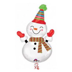 Óriás fólia lufi 36" 91cm Hóember, 19040, héliummal töltve