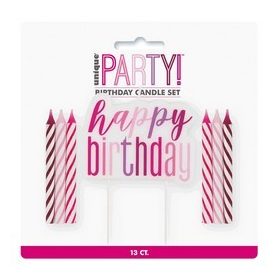 Gyertya szett Happy Birthday 13db-os, 83888