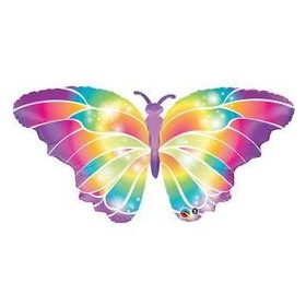 Esküvői fólia lufi 44" óriás fólia, pillangó, lepke, wedding butterfly, 17091, héliummal töltve