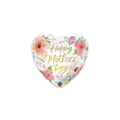 Anyák napi fólia lufi 18" 45cm Happy Mother's Day, 82107, héliummal töltve