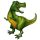 Óriás fólia lufi 38"  97cm dinoszaurus, 82315, héliummal töltve