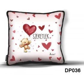 Párna, maci, szeretlek, 26cm