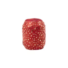   Karácsonyi díszkötöző, jumbo, 10mmx12m, Piros, csillagos