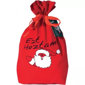 Textil, vászon Mikulás zacskó, Ezt hoztam