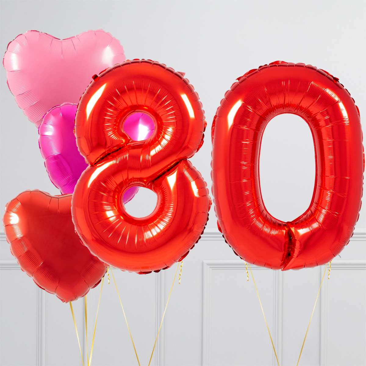 Arany számos fólia lufi születésnapra